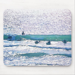 Alfombrilla De Ratón Surfers Ocean Water Art Mouse Pad