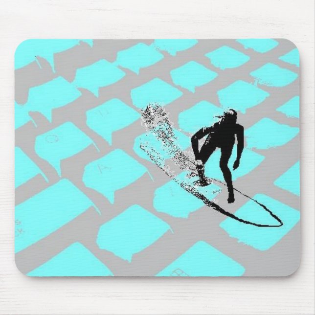 Alfombrilla De Ratón Surfin el Mousepad neto (Frente)