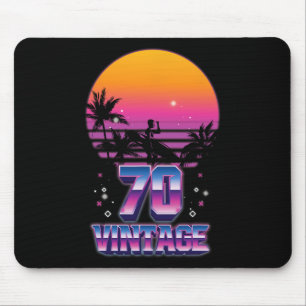 Alfombrilla De Ratón Surfing 1970 Océano Pacífico Atardecer 70 cumpleañ