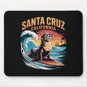 Alfombrilla De Ratón Surfing Surfing 70 Santa Cruz California Retro de