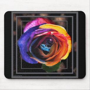 Alfombrilla De Ratón Surfing the Rainbow Rosa