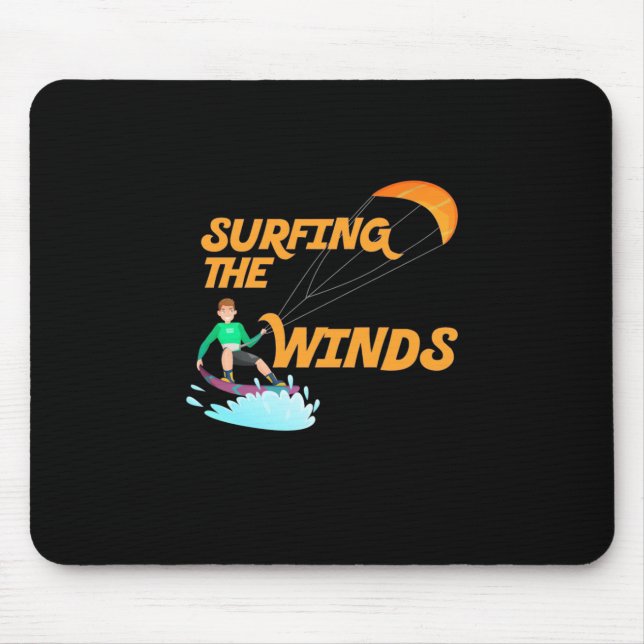 Alfombrilla De Ratón Surfing The Winds (Frente)