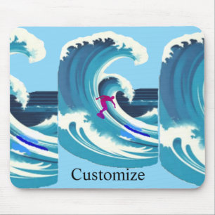 Alfombrilla De Ratón Surfista de Olas Grandes Thunder_Cove