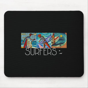 Alfombrilla De Ratón Surfistas Modernismo de mediados de siglo Cubismo 