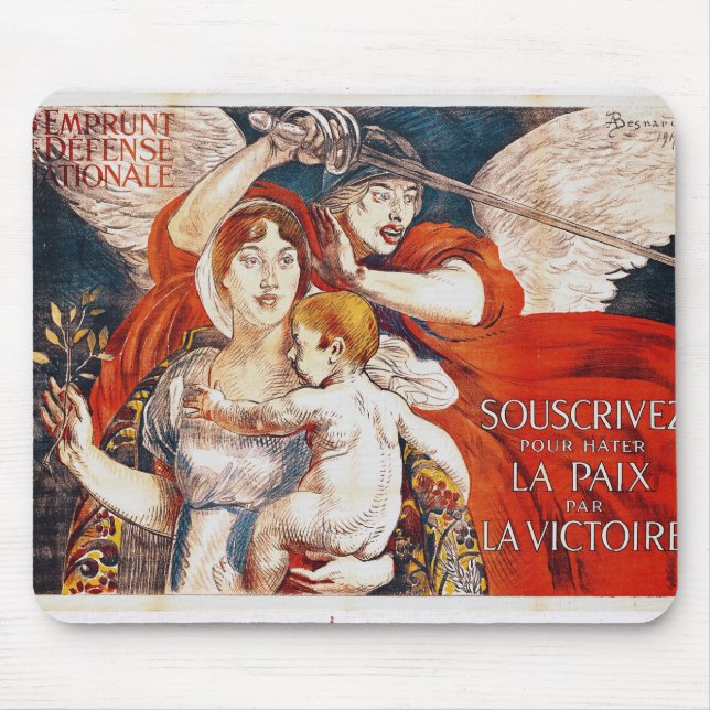 Alfombrilla De Ratón Suscriba para acelerar paz por Victory (Frente)