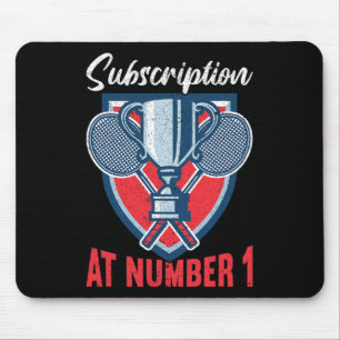 Alfombrilla De Ratón Suscripción Al Número 1 De La Insignia Funny 2