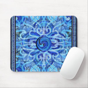 Alfombrilla De Ratón Susea Blu Studios Water Mandela Mouse Pad