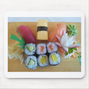 Alfombrilla De Ratón Sushi Asia Alimento de arroz de pescado