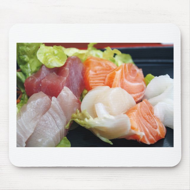 Alfombrilla De Ratón Sushi japonés delicioso delicioso alimento asiátic (Frente)