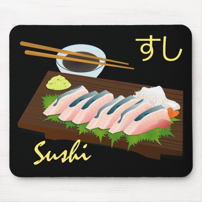 Alfombrilla De Ratón Sushi Mousepad (Frente)