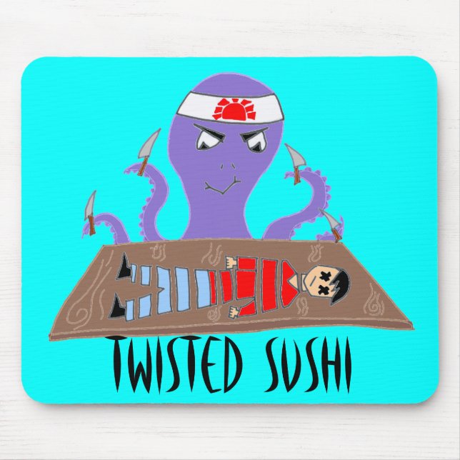 Alfombrilla De Ratón Sushi torcido (Frente)
