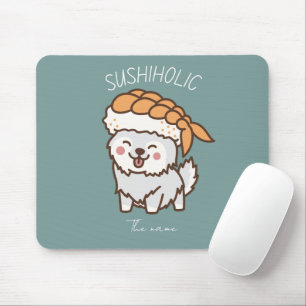 Alfombrilla De Ratón sushiholic, gato sushi