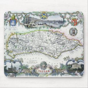 Alfombrilla De Ratón Sussex, grabado por W. Schmollinger