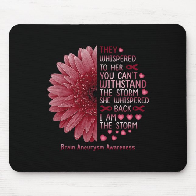 Alfombrilla De Ratón Susurrando soy la tormenta conciencia del neuralis (Frente)