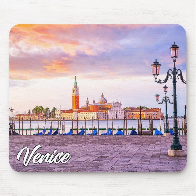 Alfombrilla De Ratón Suunset sobre Venecia, Italia (Frente)