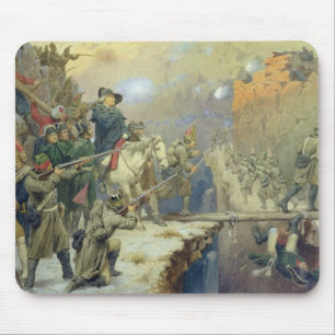 Alfombrilla De Ratón Suvorov que cruza el puente del diablo en 1799,