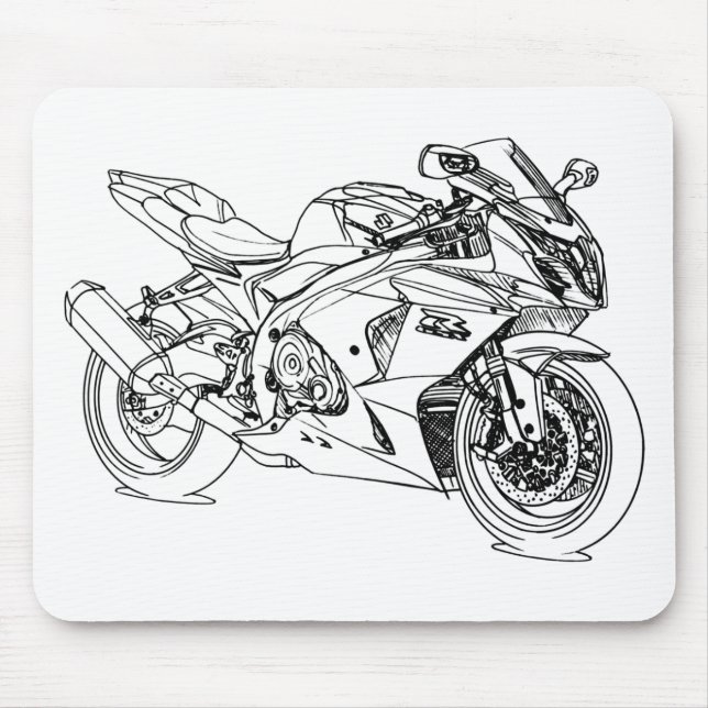 Alfombrilla De Ratón Suz GSXR1000 2012 (Frente)