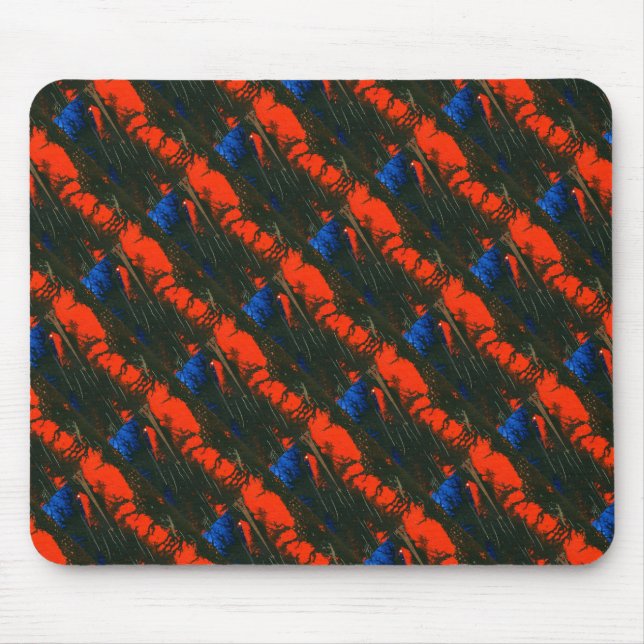 Alfombrilla De Ratón "Swamp Fire #5" Abstract Design Mousepad (Frente)
