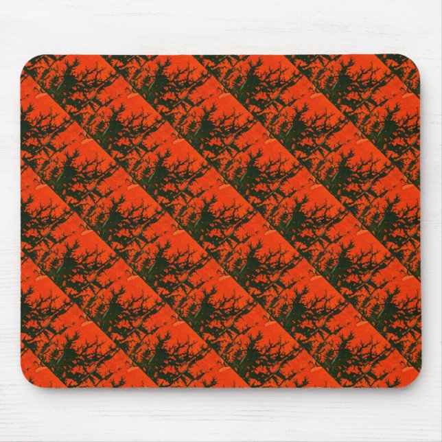 Alfombrilla De Ratón "Swamp Fire #8" Abstract Design Mousepad (Frente)