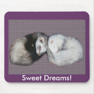 Alfombrilla De Ratón Sweet Dreams Ferrets Mousepad
