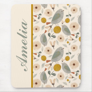 Alfombrilla De Ratón Sweet Little Birds Personalized Mousepad