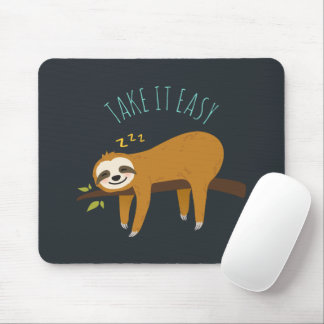 Alfombrilla De Ratón Sweet Napping Sloth "Take It Easy"