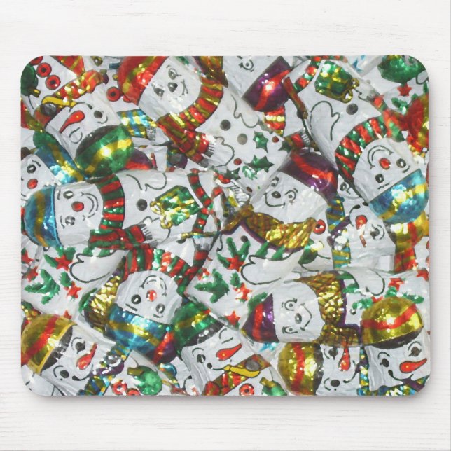 Alfombrilla De Ratón Sweet Snowmen mousepad horizontal (Frente)