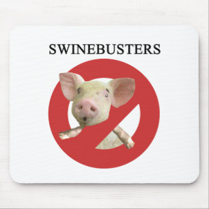 Alfombrilla De Ratón ¡Swinebusters!