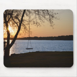 Alfombrilla De Ratón Swing on the River at Sunset