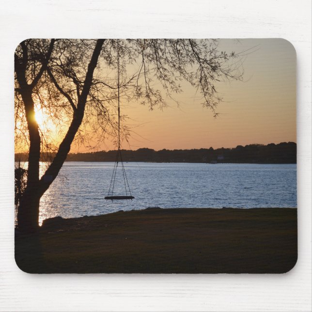 Alfombrilla De Ratón Swing on the River at Sunset (Frente)