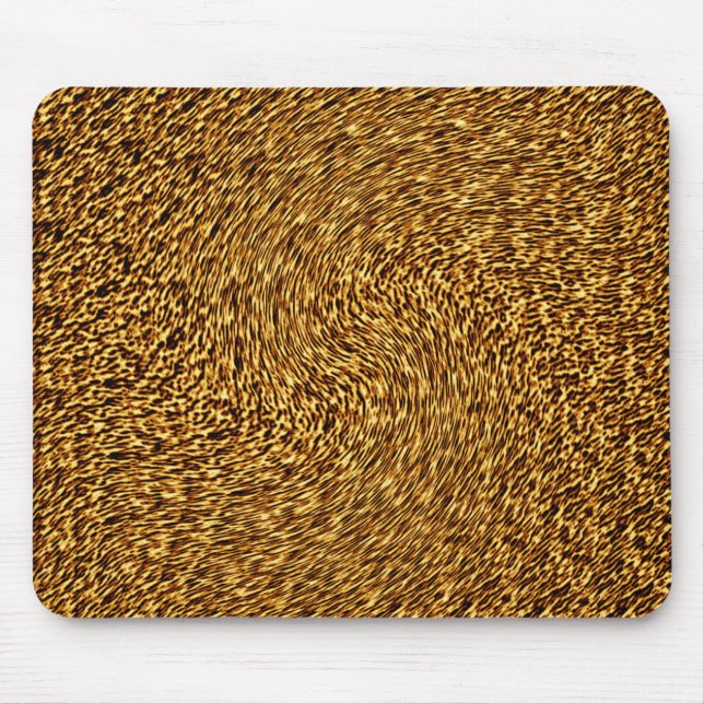 Alfombrilla De Ratón Swirl Shag Furry Mousepad (Frente)