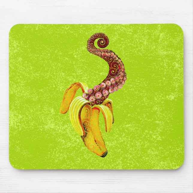 Alfombrilla De Ratón Swirly Mutant-Banana (Frente)