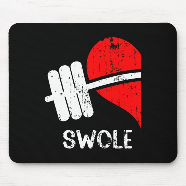 Alfombrilla De Ratón Swole Mates Parejas Coincidiendo Gym Funny Tee Wei (Frente)