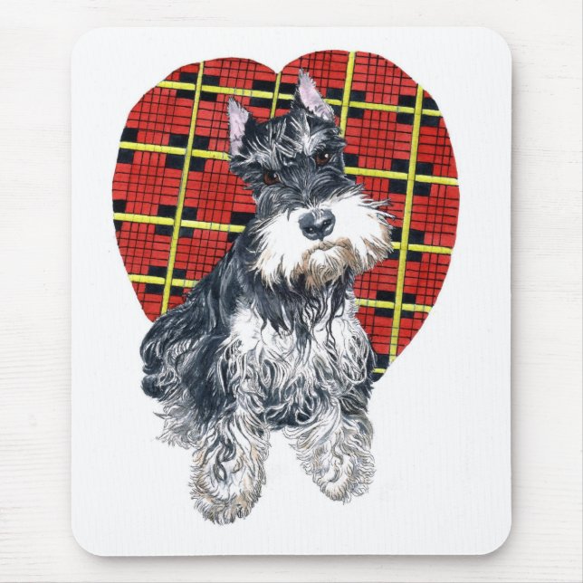 Alfombrilla De Ratón Sybil el Schnauzer Mousepad (Frente)