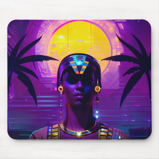 Alfombrilla De Ratón Synthwave Pharaoh (Frente)