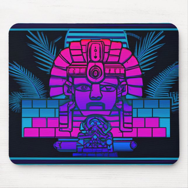 Alfombrilla De Ratón Synthwave Pharaoh (Frente)
