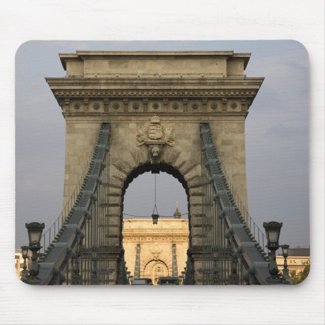 Alfombrilla De Ratón Szechenyi lanchid Szechenyi (Puente cadena Szechen (Frente)