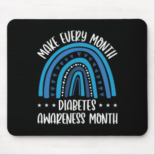 Alfombrilla De Ratón T1D Apoyo a la diabetes todos los meses