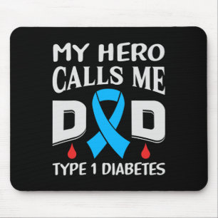Alfombrilla De Ratón T1d Diabética Tipo 1 Sensibilización sobre la diab