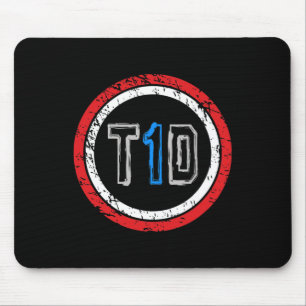 Alfombrilla De Ratón T1d Emblema Tipo 1 Conciencia sobre la diabetes