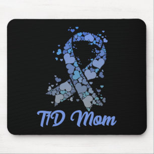 Alfombrilla De Ratón T1d Mamá Tee Tipo 1 Apoyo Diabético Diabetes Consc