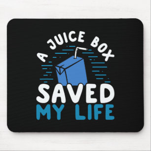 Alfombrilla De Ratón T1D Tipo 1 Diabetes Awareness Juice Box Salvado Mi