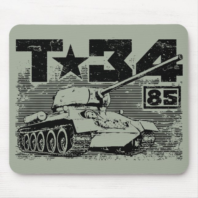 Alfombrilla De Ratón T-34-85 Tanque medio soviético (Frente)