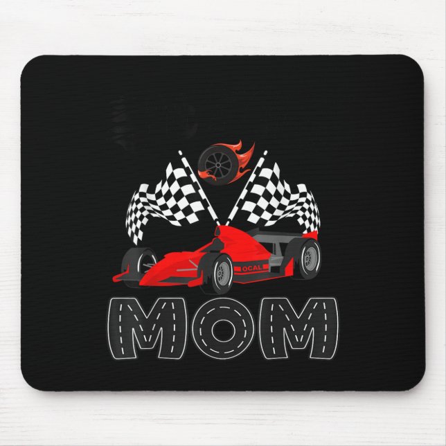 Alfombrilla De Ratón T Crew Mom Racing Car Birthday Boy Family Matching (Frente)