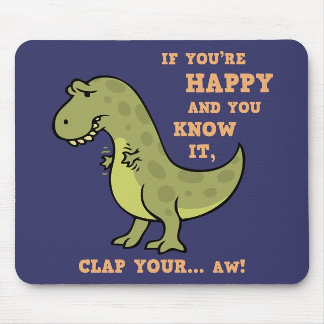 Alfombrilla De Ratón T-Rex Clap II (Frente)