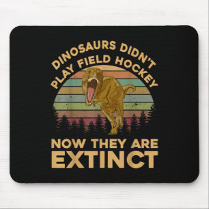 Alfombrilla De Ratón T Rex Dinosaurios No Jugaban Hockey Sobre Césped A