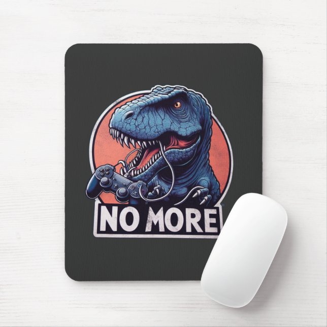 Alfombrilla De Ratón T-Rex Gamer No More Design (Con ratón)
