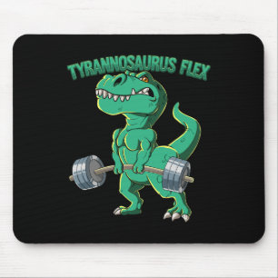 Alfombrilla De Ratón T-rex Gimnasio Culturismo Tyrannosaurus Flex 