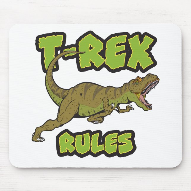 Alfombrilla De Ratón T-Rex Rules Mousepad (Frente)