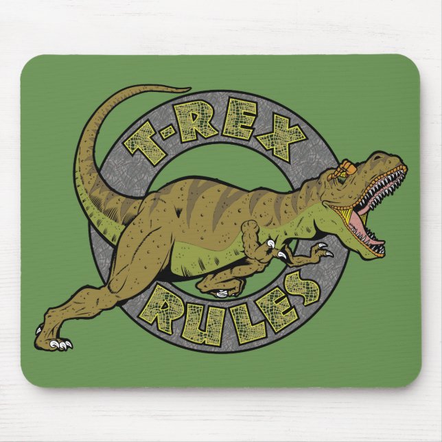 Alfombrilla De Ratón T-Rex Rules Mousepad (Frente)